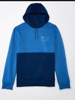 American Eagle Good Vibes Colorblock Hoodie Sweatshirt Sweater Top Mens Size Xs Extra Small shirt