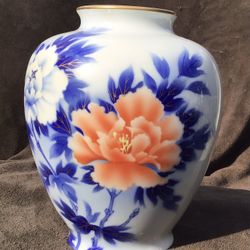 Japanese Peony Vase Antique