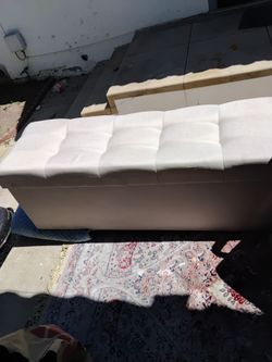 Storage ottoman bench