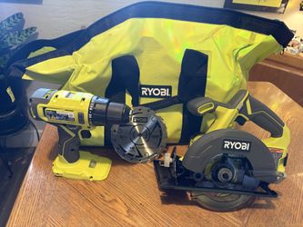 Ryobi drill and circular saw