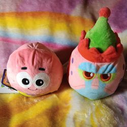 TeeTurtle Christmas Spongebob Squarepants Reversible Plushie 6" (Gary and Patrick)