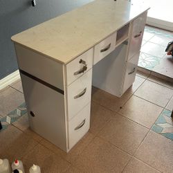Nail Desk Marble Top 