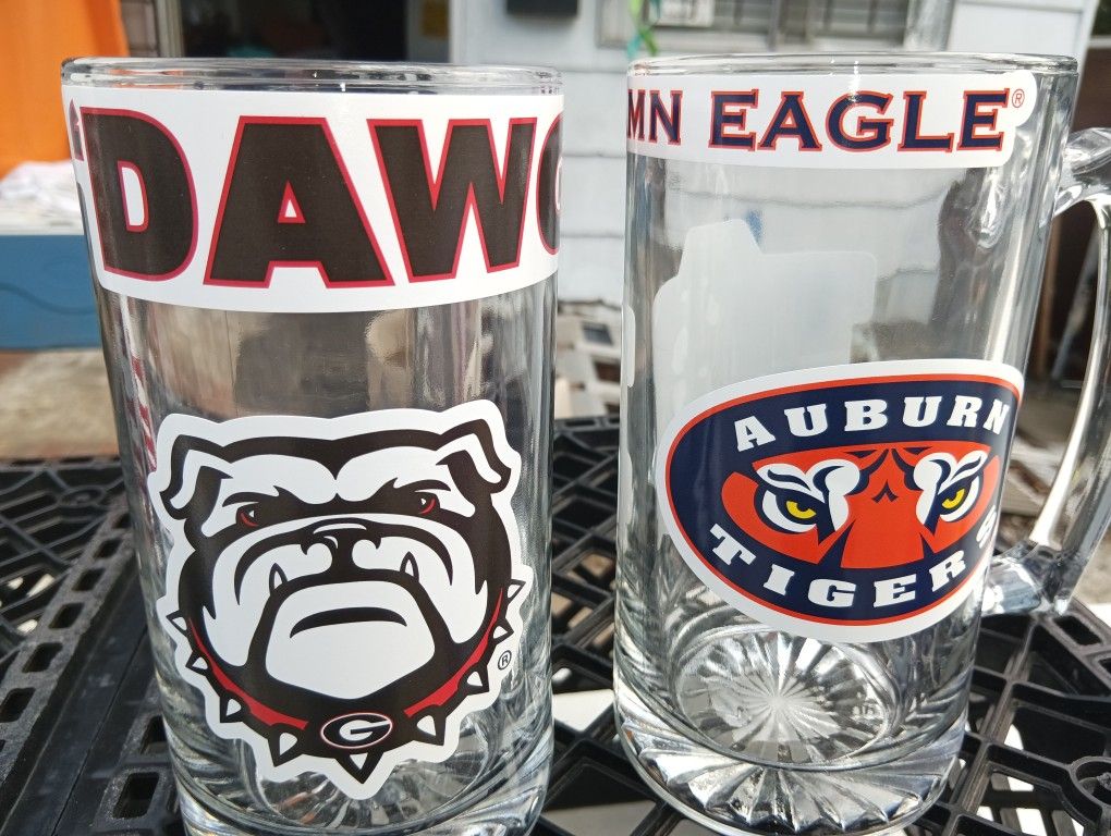 Ga , Alabama, Auburn Glasses 