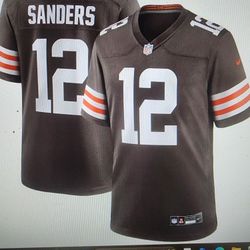 Shedeur Sanders  #12 Cleveland Browns Jersey 