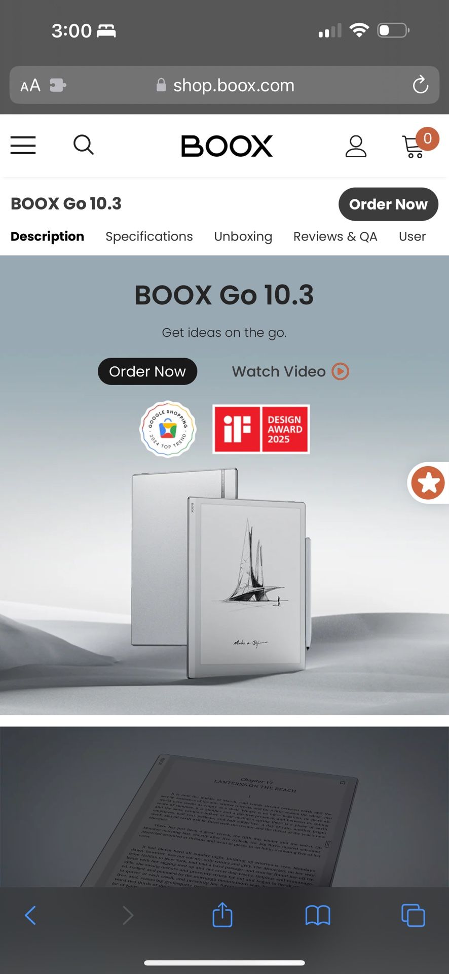 Boox Go 10.3 E Ink Tablet