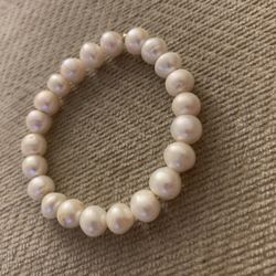 Beautiful Vintage, Pearl, Silver, And Precious Stone Bracelets