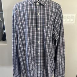 Gap, Men’s Button Down Shirt, Plaid, Size XL