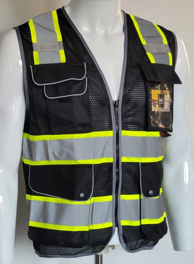 FX Black Utility Safety Vest