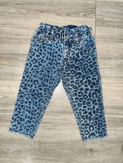 Toddler Girl Cheetah Print Jeans 