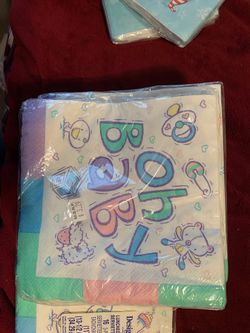 6 packs of oh baby luncheon napkins