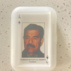 A deck of cards Saddam