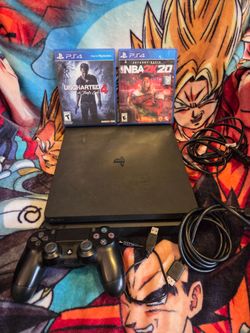 Sony Playstation 4 Slim 500GB Console with 2 Games