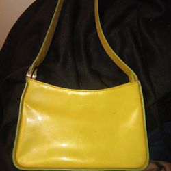Vintage Oroton Leather Shoulder Bag Australia- Yellow/