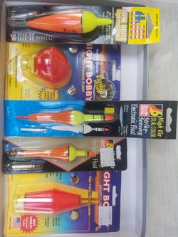 Lighted fishing bobers