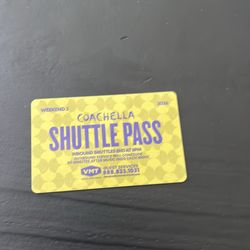 Coachella weekend 2 shuttle pass