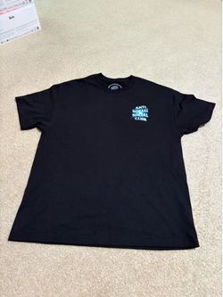 Size XL - Anti Social Social Club Glow In The Dark Pain T-shirt Black /Blue ASSC