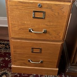 Wood File Cabinet