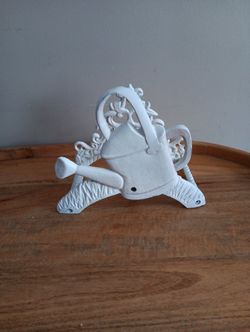 Vintage Rare Cast Iron Cottage Garden Hose Holder 