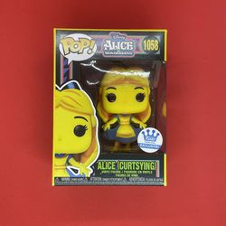 Funko POP! Alice in Wonderland #1058 Alice Curtsying Black Light Funko Shop