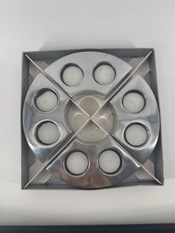 Crate & Barrel Aluminum Tealight Holders – Set of 4