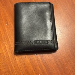 Black leather wallet