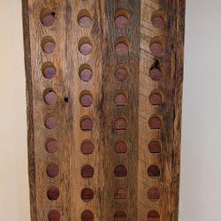 Beautiful Solid Wood Repurposed Riddling Racks for Display Home Decor