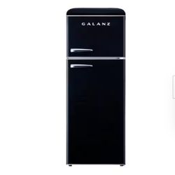 Black Retro Refrigerator 