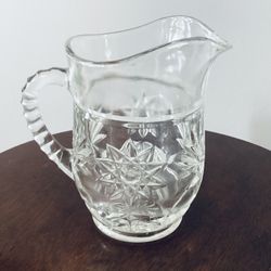 Vintage Glass Anchor Hocking Creamer, Vintage Glass, Vintage Glass Creamer, Anchor Hocking Glass, Vintage Creamer, Vintage Glass Pitcher