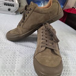 Spring Court Suede Men's Olive Casual Sneakers Size 44 (10.5-11US)