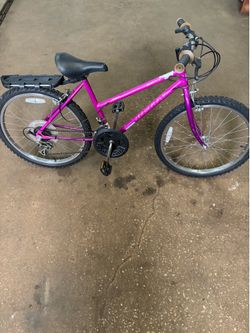 24” Huffy 21 speed purple bike