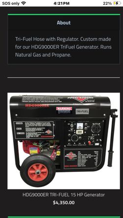 Generator tri-fuel