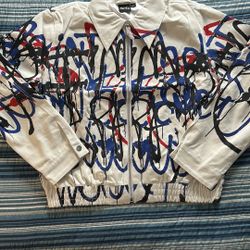 Fewo Abstract Bomber Jacket