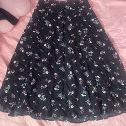 Black Flower Dress