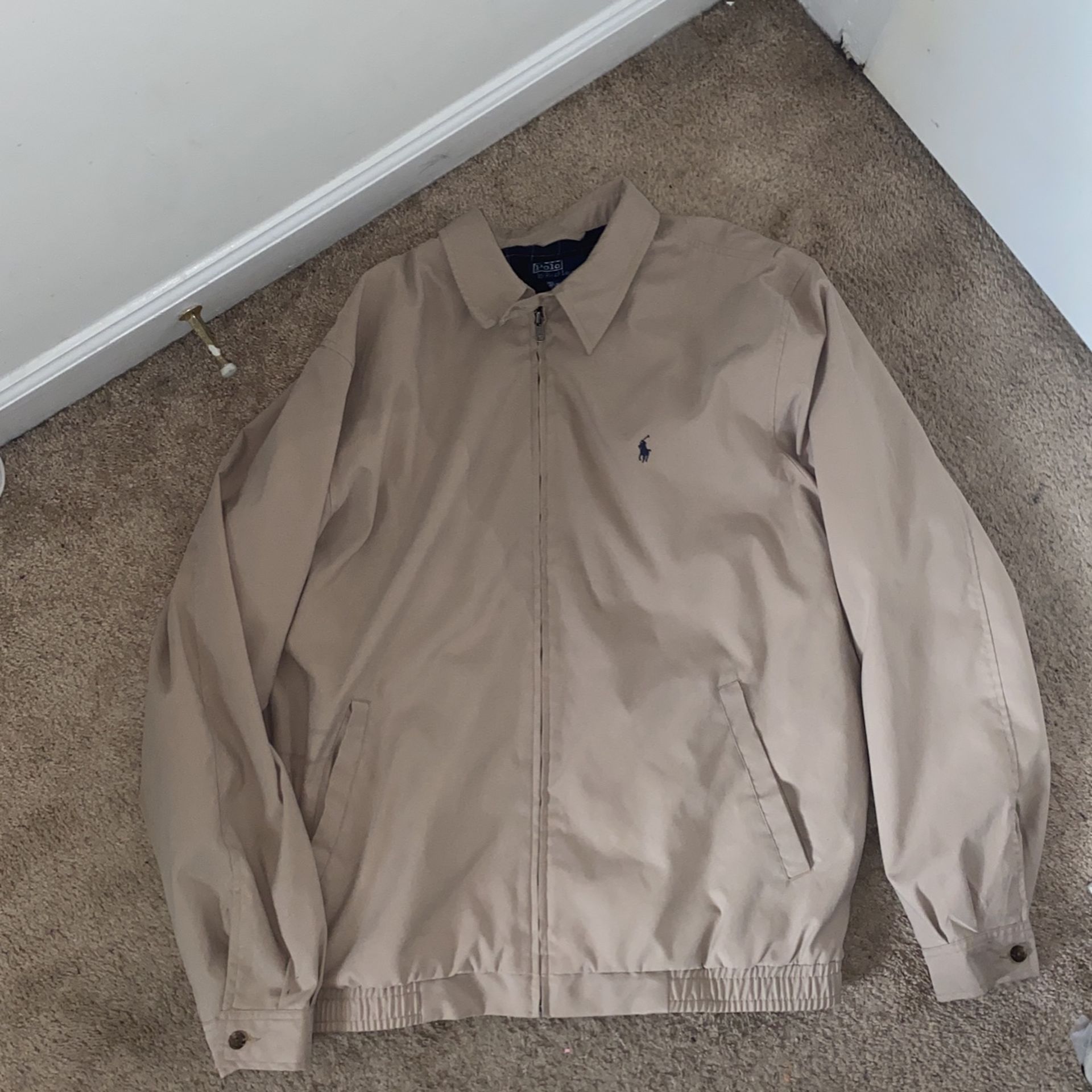 polo windbreaker ,khaki,XL tall