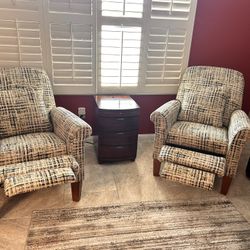 Lazy Boy Recliners  (Two)