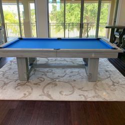 Beach Style Dining Pool Table With Dining Top
