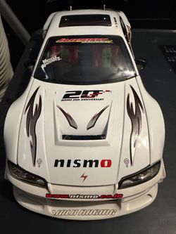 Import tuner muscle machine Nissan Silvia 1:18 scale Diecast toy car rare Nismo edition white