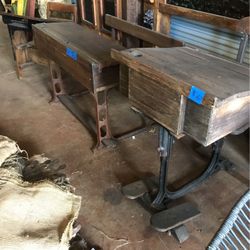 Vintage School Desks
