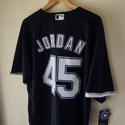 michael jordan white sox jersey signed