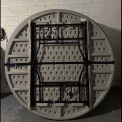 60” Round Folding Table