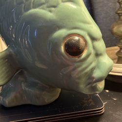 Large Vintage Green Goldfish 