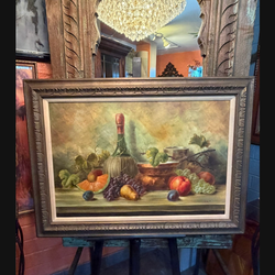 45 by 32 beautiful oil on canvas signed