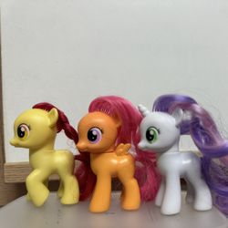 My Little Pony G4 Cutie Mark Crusader trio full set RARE