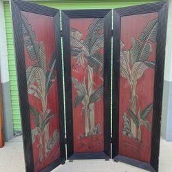 Late Century Asian 3 Panel Dividers 
