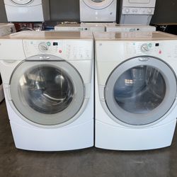 WHIRLPOOL XL CAPACITY WASHER DRYER ELECTRIC SET 