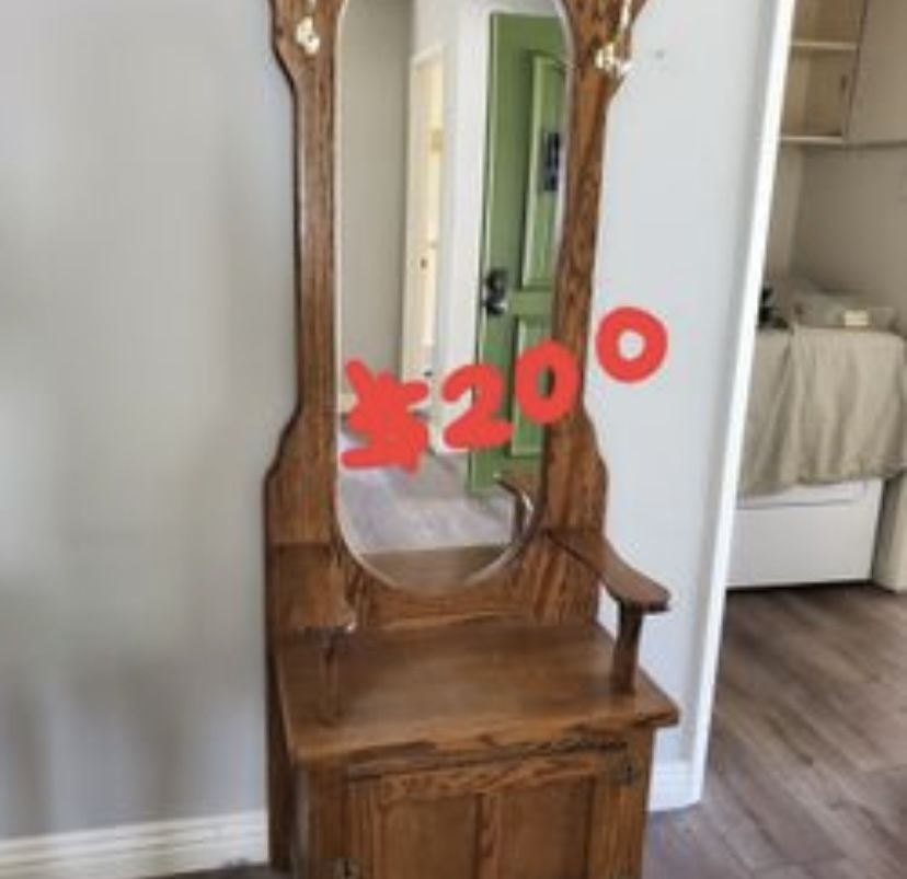 Antique Hall Tree