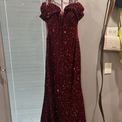 Red Off The Shoulder Dress