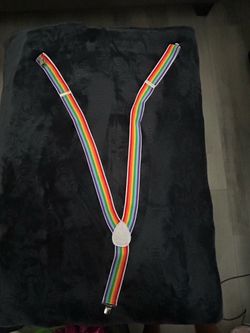 Vintage rainbow suspenders