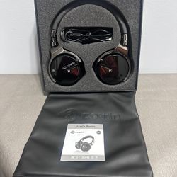 New Open box: Cowin E7 Black & Silver Active Noise Wireless Cancelling Bluetooth Headphones