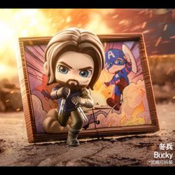 Authentic POP MART Marvel Photo frame Series Blind Box Confirmed Bucky